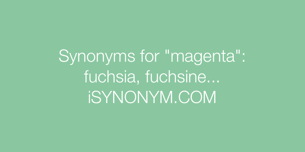 Synonyms magenta