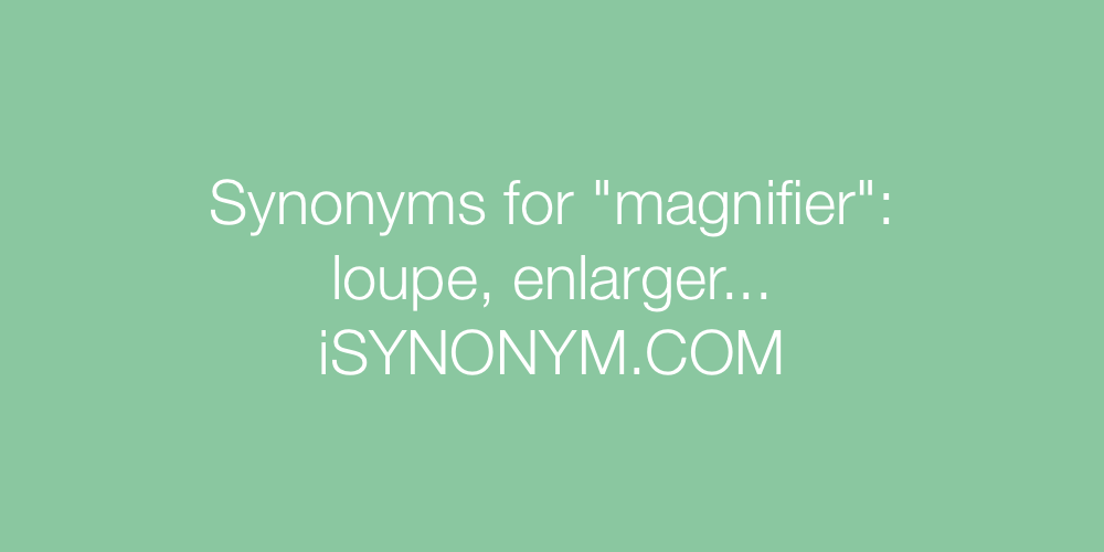 Synonyms magnifier