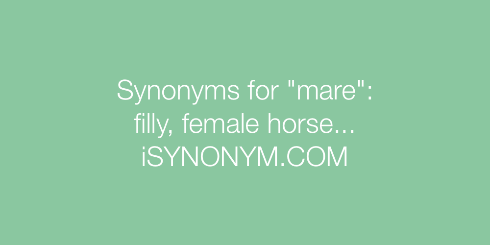 Synonyms mare