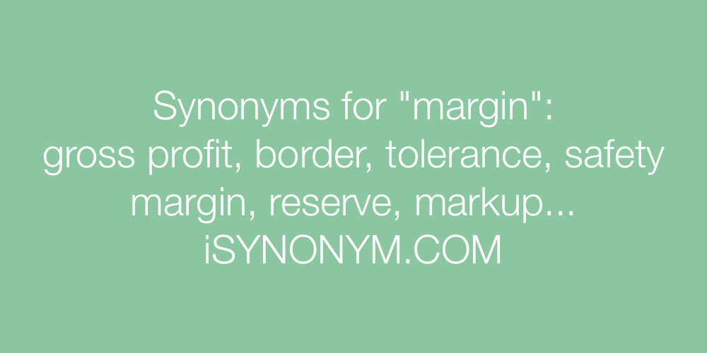 Synonyms margin