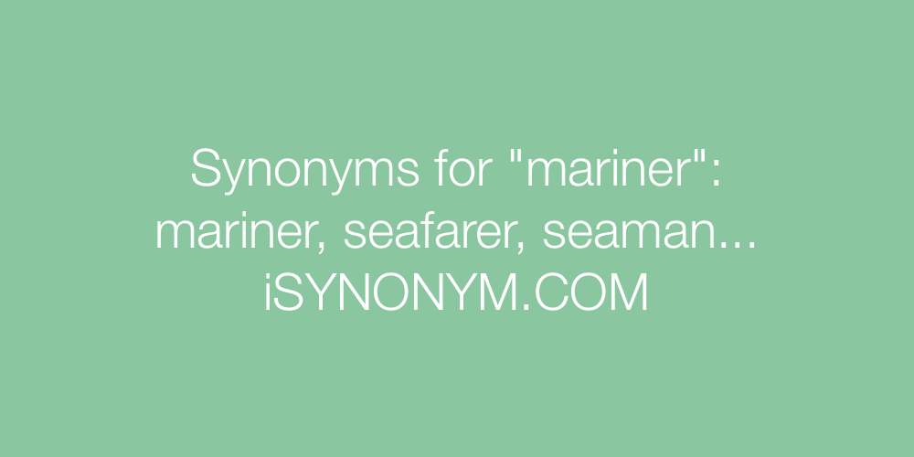 Synonyms mariner
