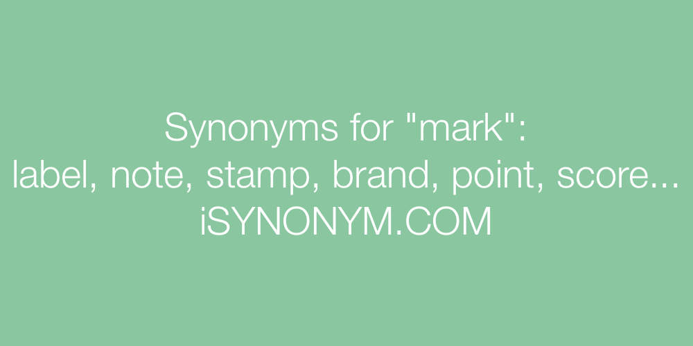 Synonyms mark