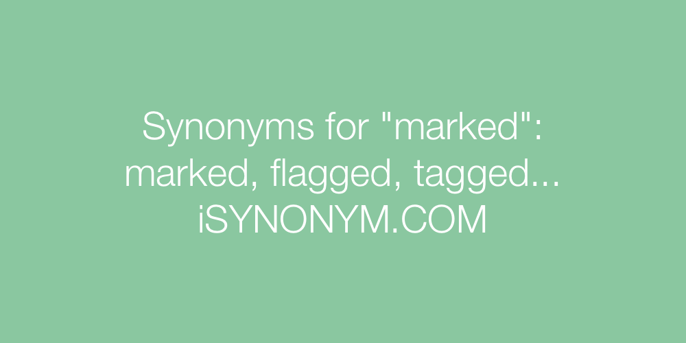 Synonyms marked