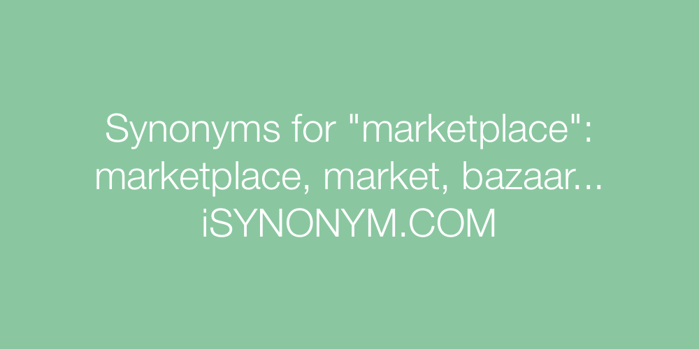 Synonyms marketplace