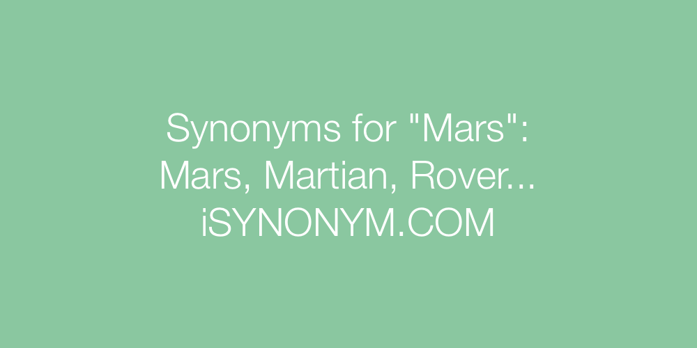 Synonyms Mars