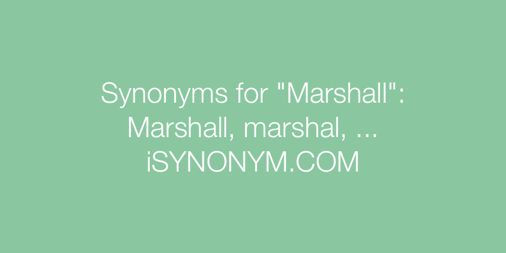 Synonyms Marshall