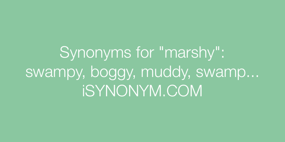 Synonyms marshy