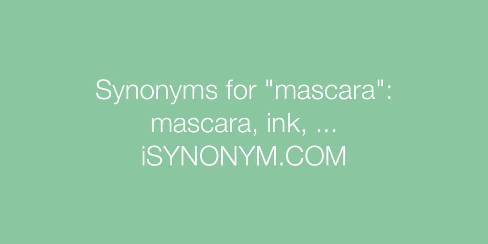 Synonyms mascara