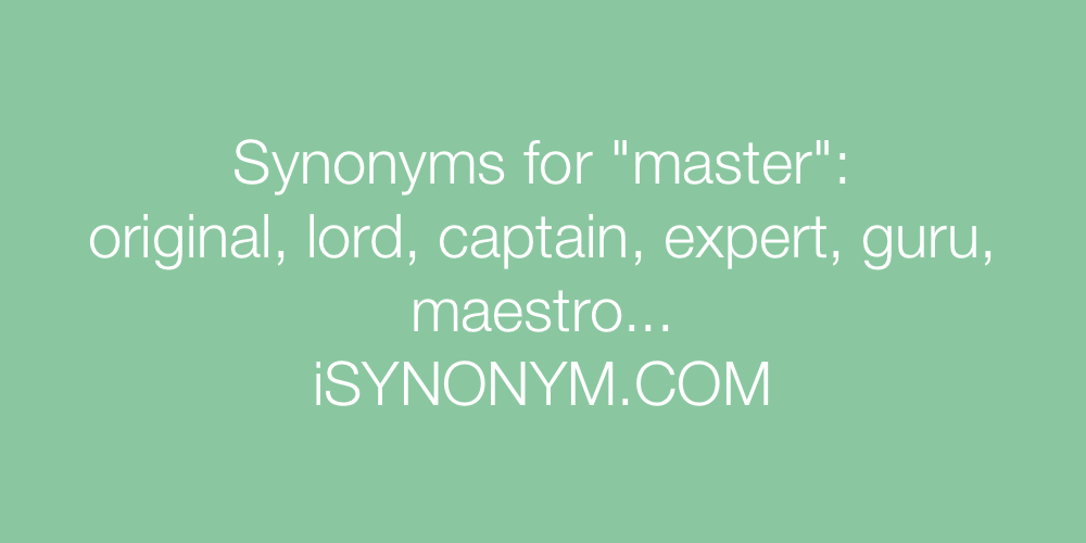 Synonyms master