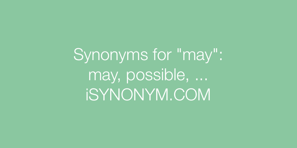 Synonyms may