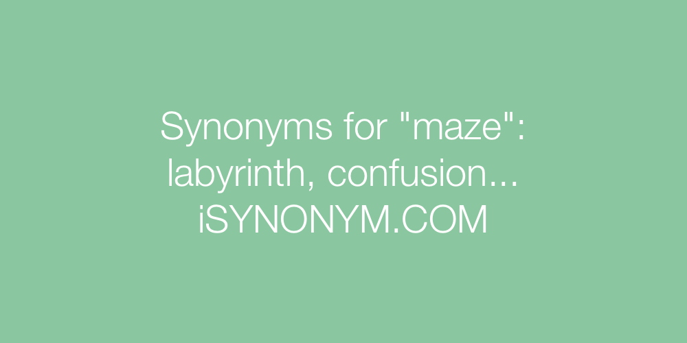 Synonyms maze