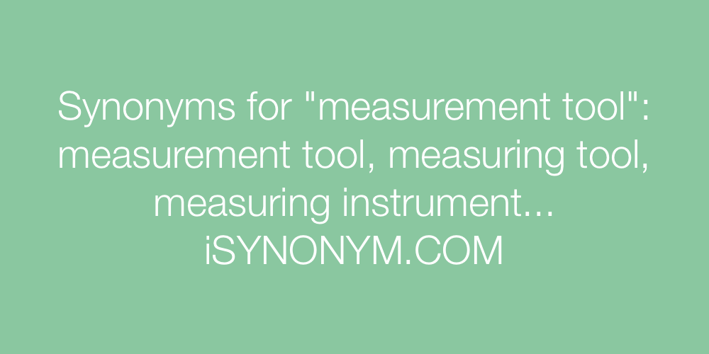 Synonyms measurement tool