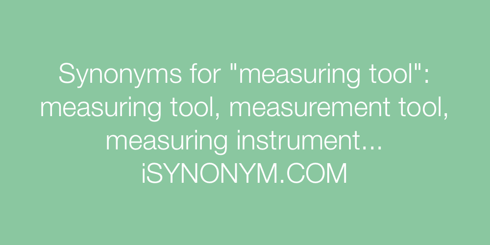 Synonyms measuring tool