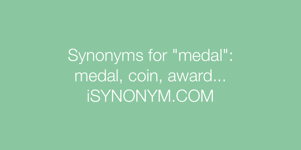 Synonyms medal
