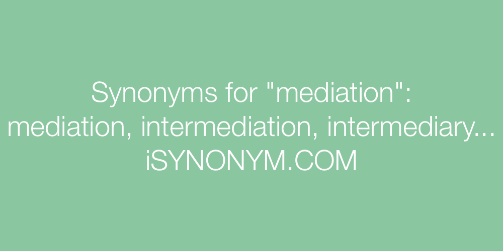 Synonyms mediation