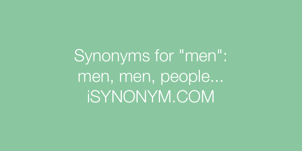 Synonyms men