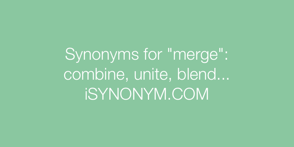 Synonyms merge