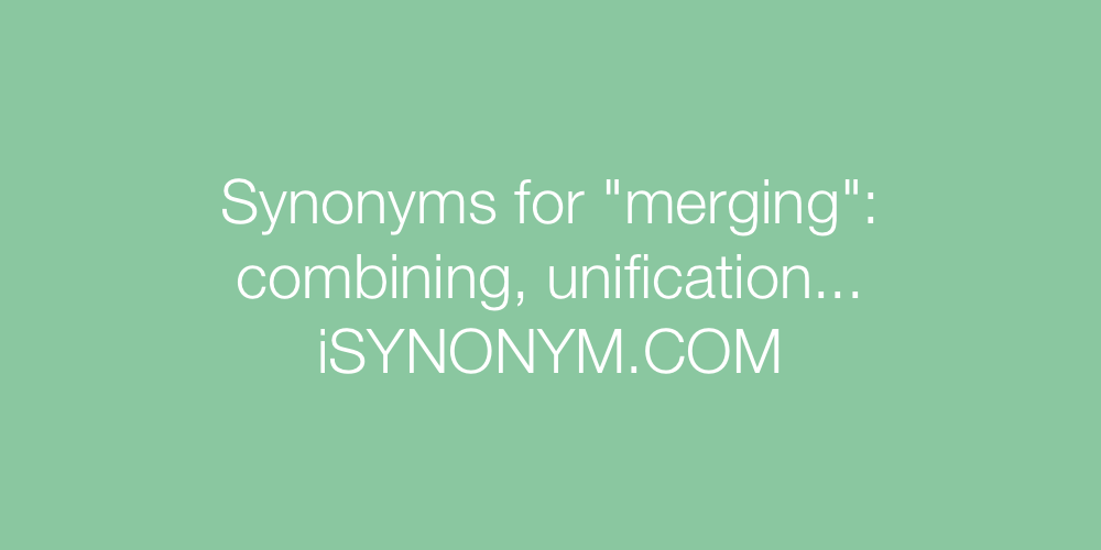 Synonyms merging