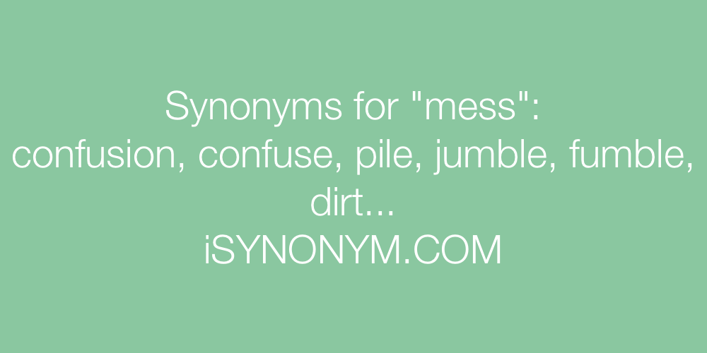 messy definition synonym