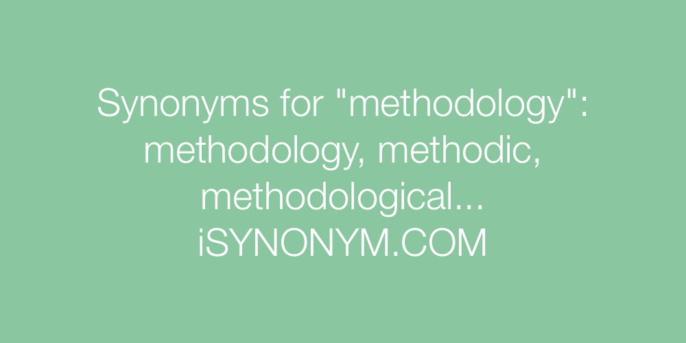 Synonyms methodology