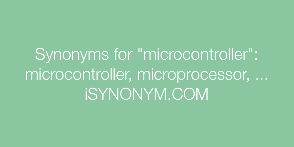 Synonyms microcontroller