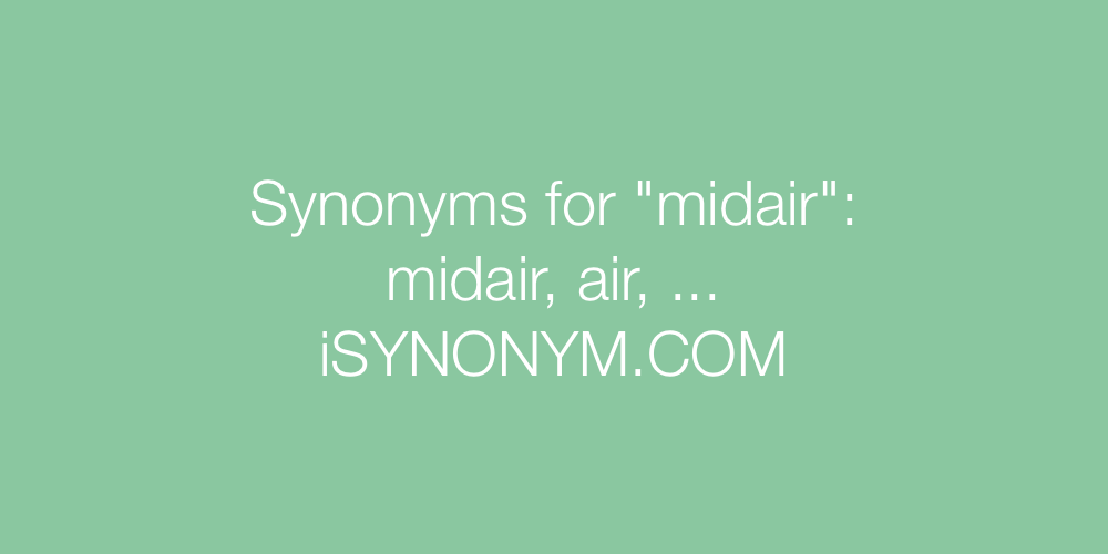 Synonyms midair