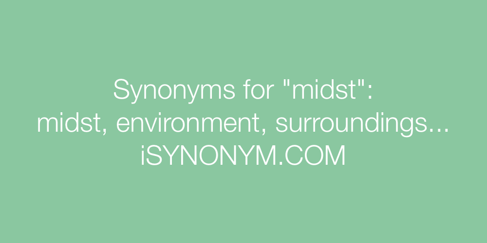 Synonyms midst