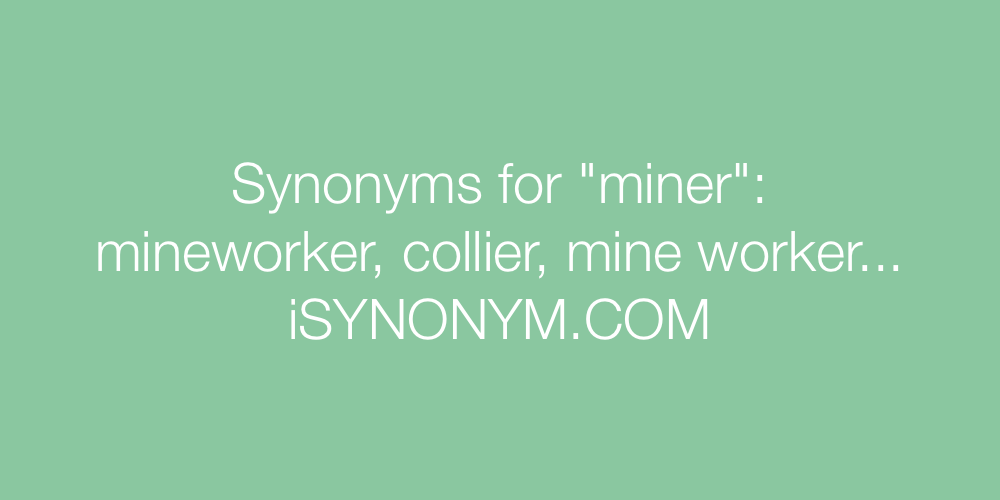 Synonyms miner