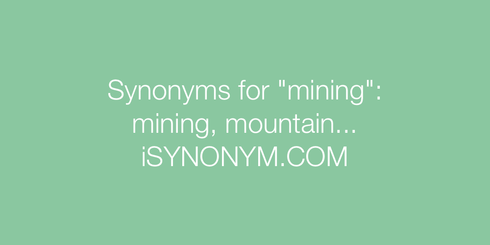 Synonyms mining