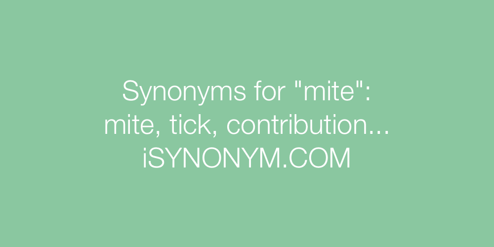 Synonyms mite