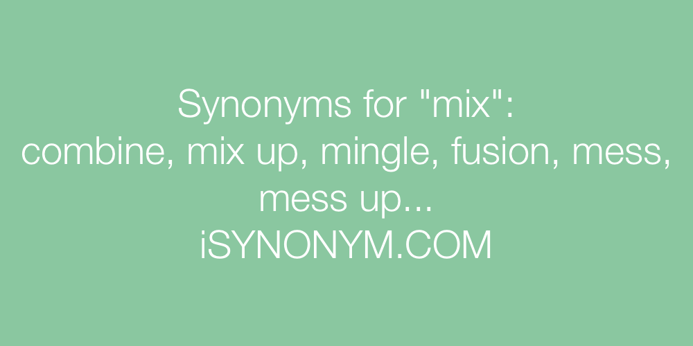 Synonyms mix