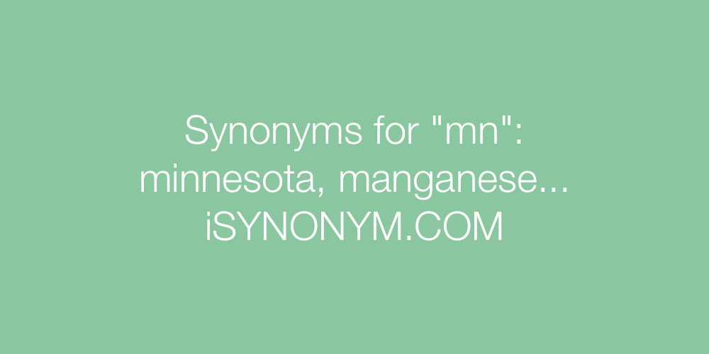 Synonyms mn