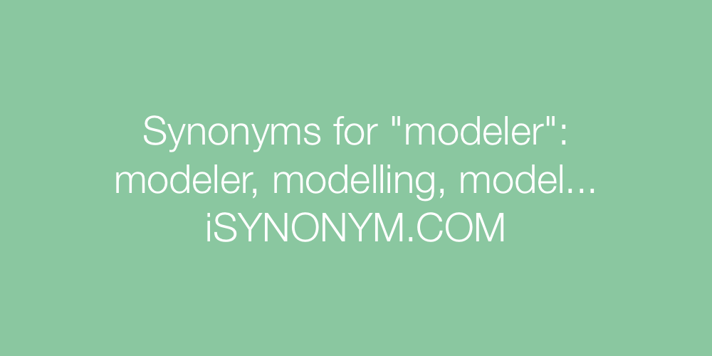 Synonyms modeler