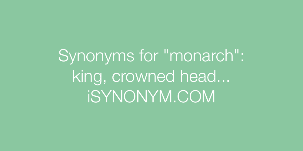 Synonyms monarch