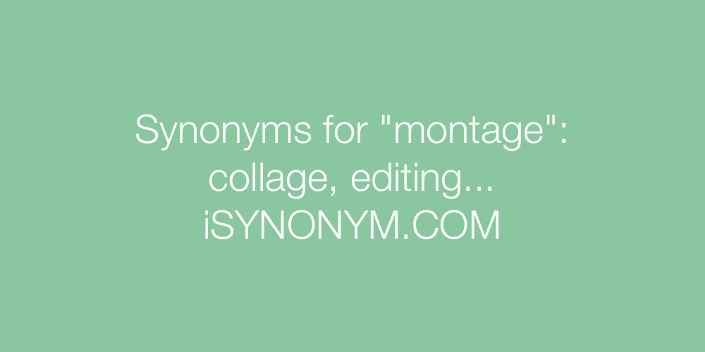 Synonyms montage