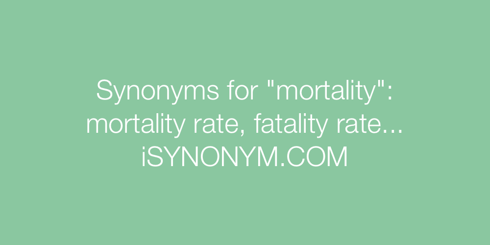 Synonyms mortality