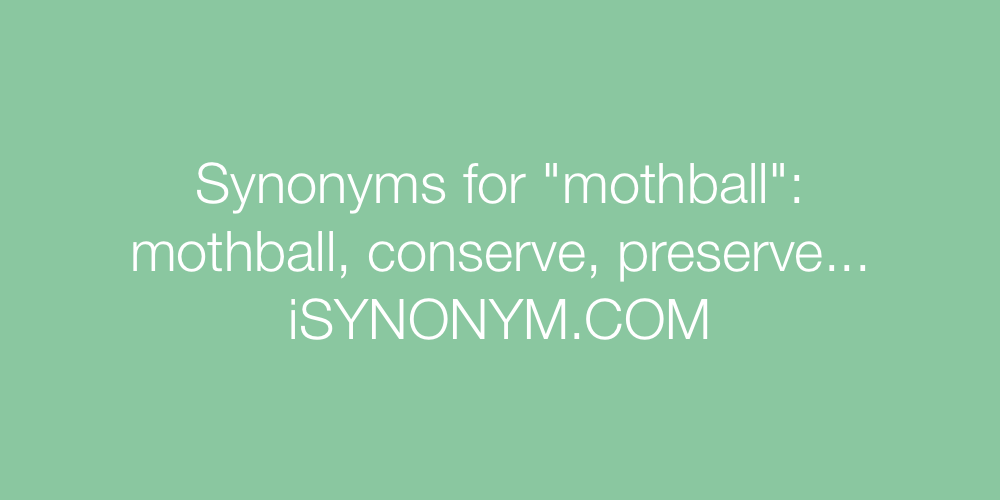 Synonyms mothball