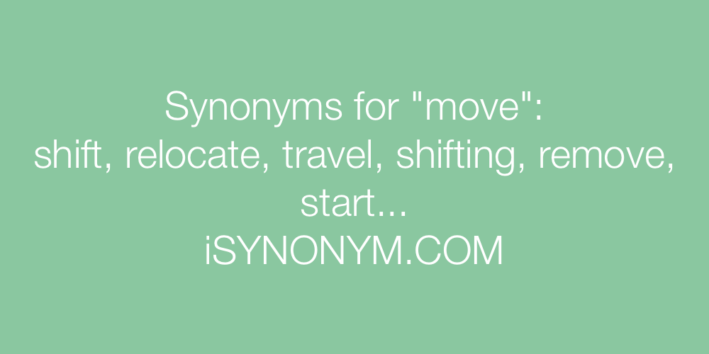 Synonyms move