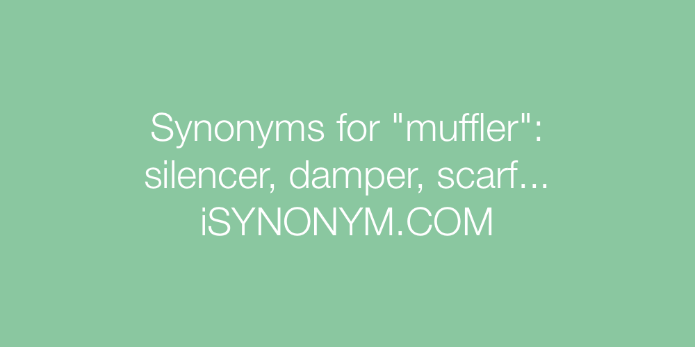 Synonyms muffler