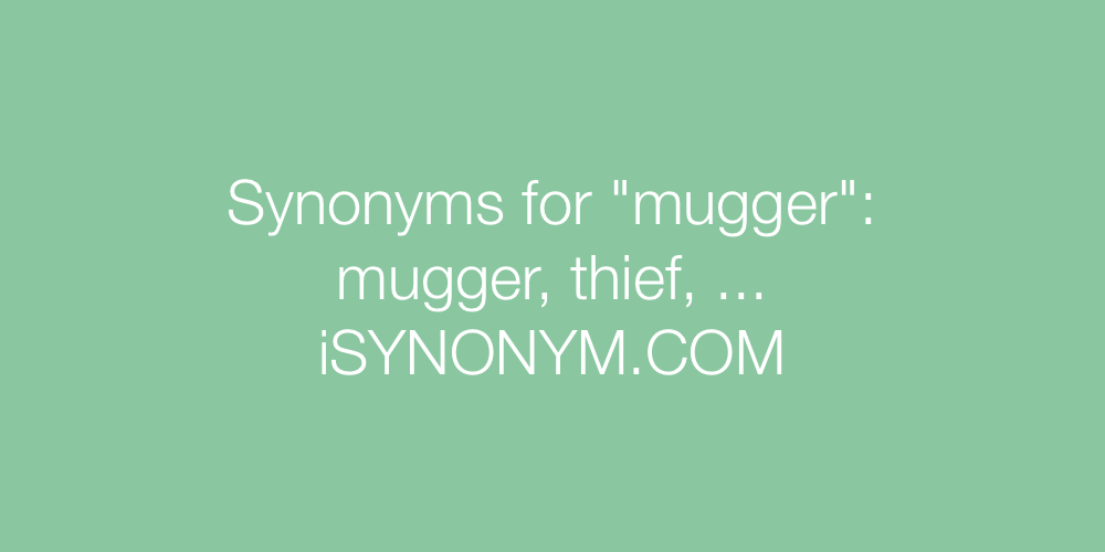 Synonyms mugger