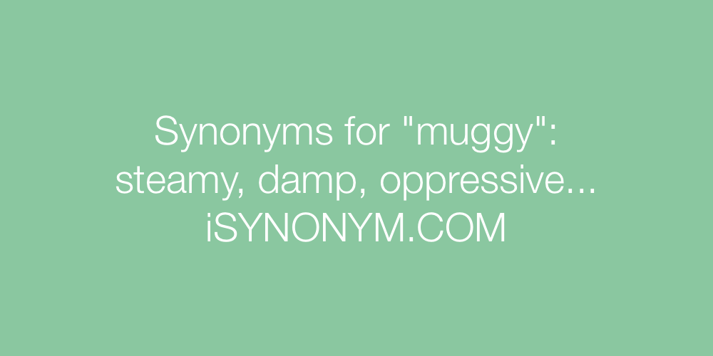 Synonyms muggy