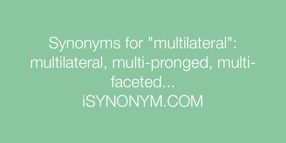 Synonyms multilateral