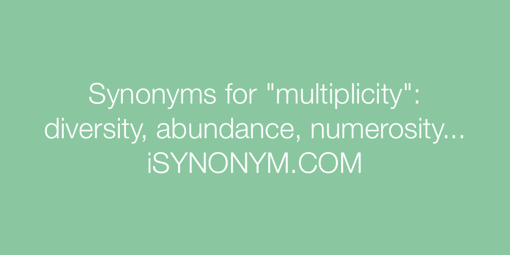 Synonyms multiplicity