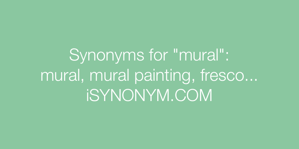 Synonyms mural