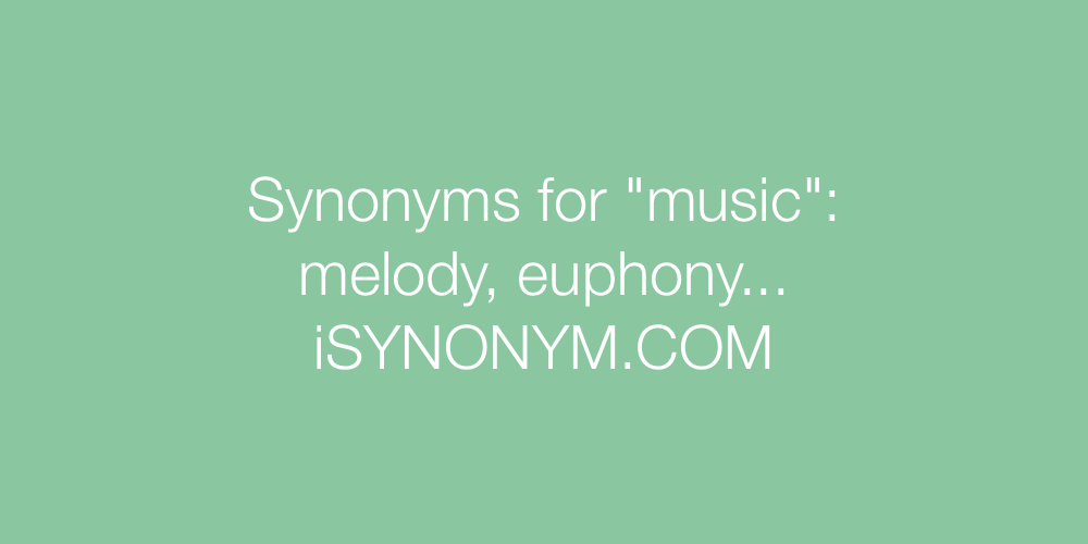 Synonyms music