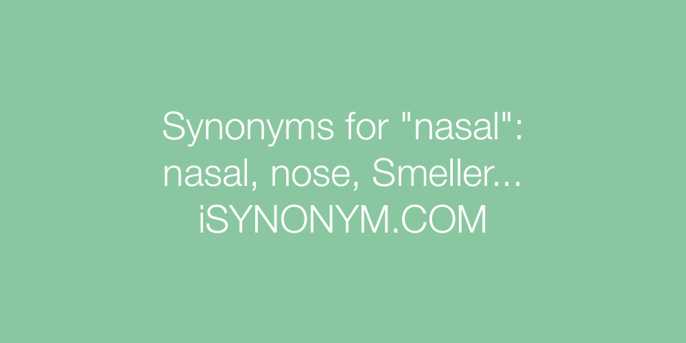 Synonyms nasal