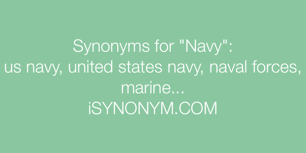 Synonyms Navy