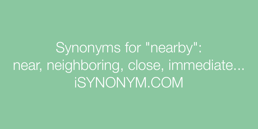 Synonyms nearby