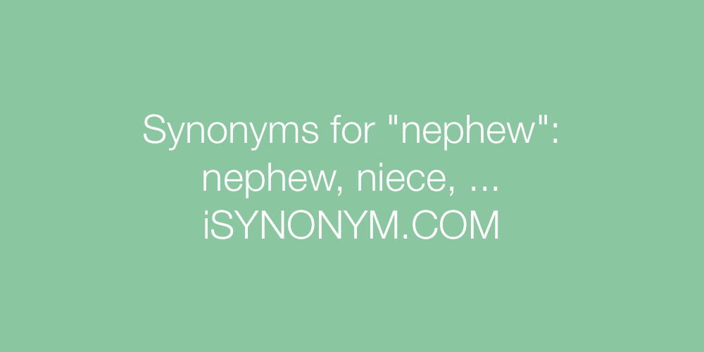 Synonyms nephew