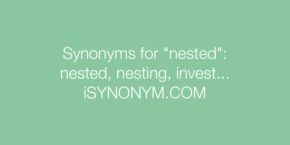 Synonyms nested